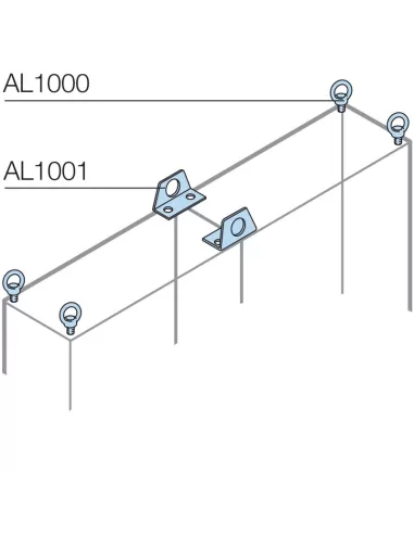 Abb AL1000 N.4 cáncamos m8
